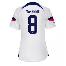 Förenta staterna Weston McKennie #8 Hemmakläder Dam VM 2022 Kortärmad